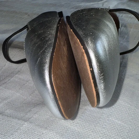 GUC Madewell Silver Women's Greta Ballet Flats / Mary Janes sz 8.5/9 - Picture 12 of 13